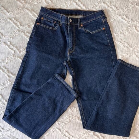 Levi's Men's 541 Athletic Taper Dark‎ Denim Blue Jeans Mens 34x34 - Picture 3 of 6